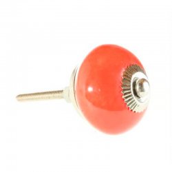 Röd byråknopp porslin