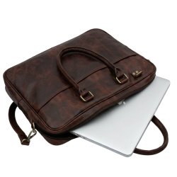 Laptopväska skinn
