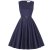 Mörkblå 50-tals klänning