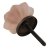 knopp rosa glas