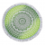 Mandalafilt grön