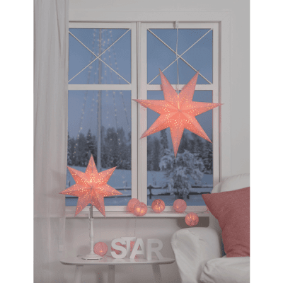adventstjärna rosa