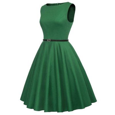 Grön swingklänning