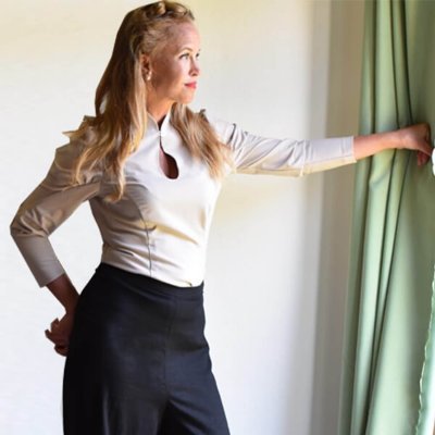 Greta Blus retro 30-tal Cremevit