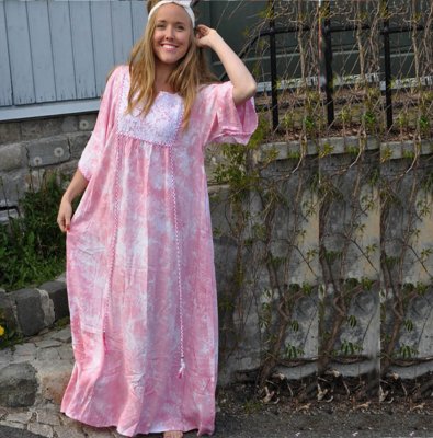 Långklänning batik