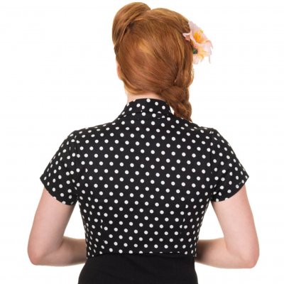 Svart Bolero 50-tal, Eva Polkadot