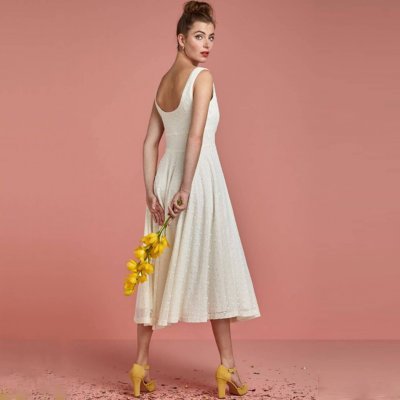 Brudklänning retro creme
