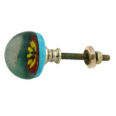 Knopp för skåpluckan, flerfärgad blomma