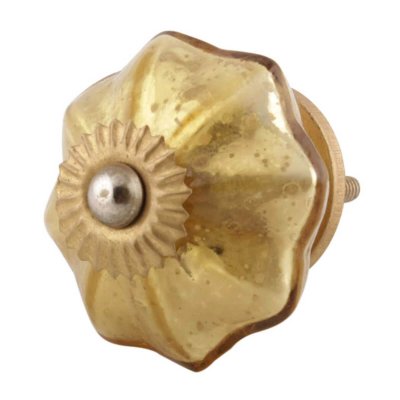 Byråknopp guld mässing