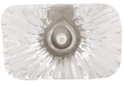 Knopp för skåplucka, klart glas