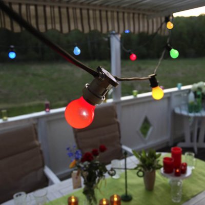 Ljusslinga utomhus