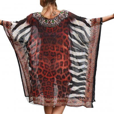 zebra kaftan sarong