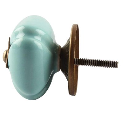 Porslinsknopp turkos