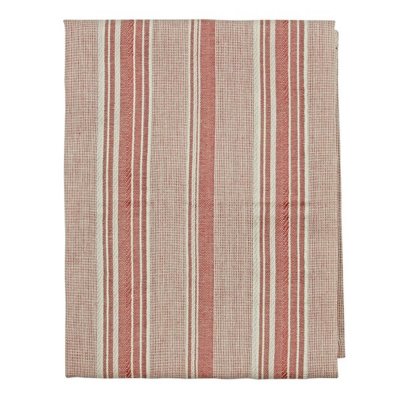 Handduk randig bomull