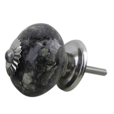 porslinsknopp marmor