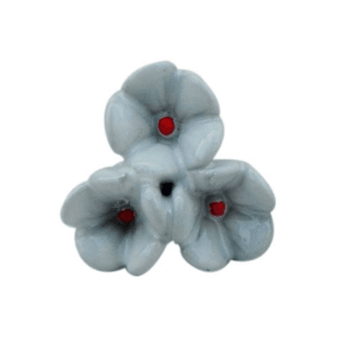 Vit porslinsknopp blomma