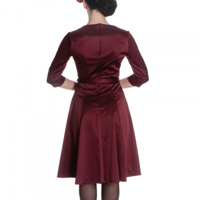 Klänning burgundy