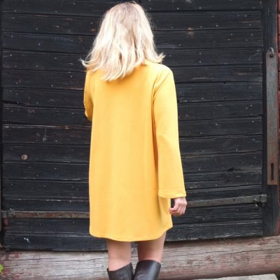 gul klänning 60-tal