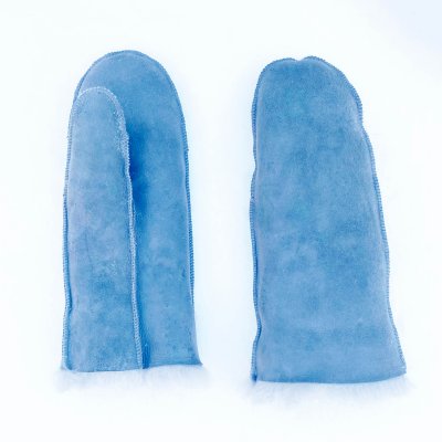 Grå fårskinnsvantar