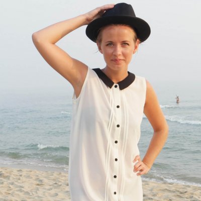 armlös klänning vit