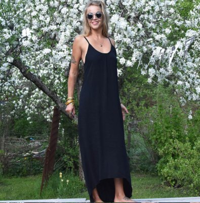 Maxiklänning svart