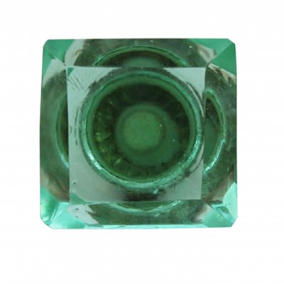 Byråknopp turkos glas