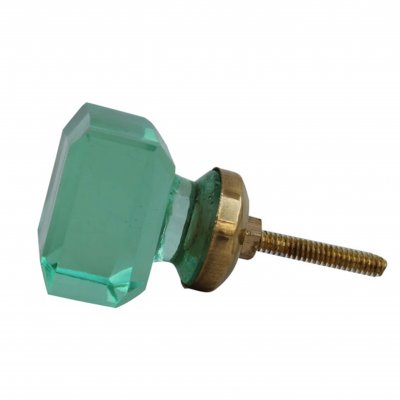 Turkos knopp skåp glas